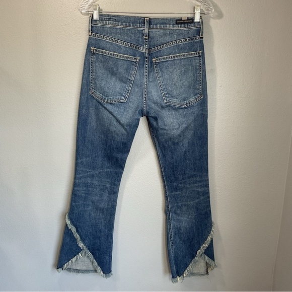 Citizen of Humanity Drew Fray High Rise Crop Flare 25 - Picture 10 of 12